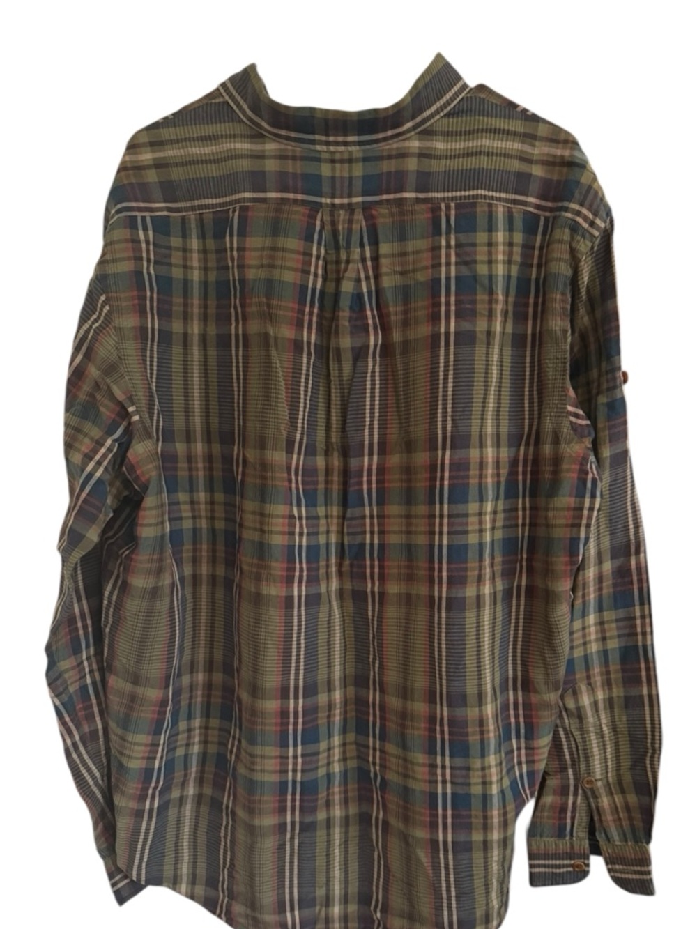 Polo Ralph Lauren Plaid Button Up XXL Green Blue Long Sleeve Cotton Flannel - Picture 3 of 5